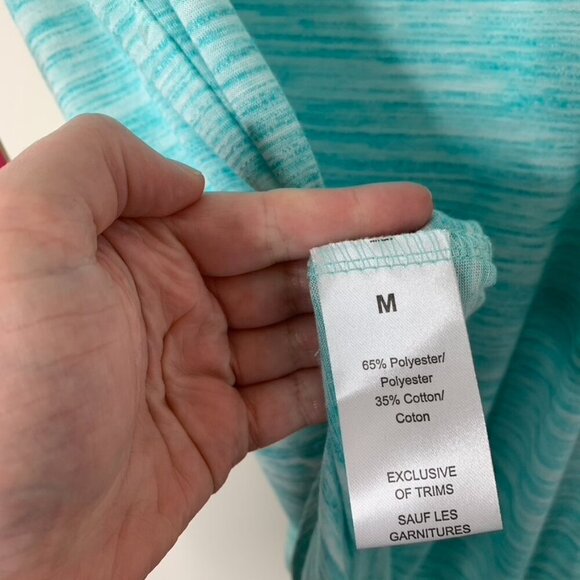 Ardene Women's Tank Top Space dye Sleeveless Blue Teal Size Medium - Picture 9 of 12